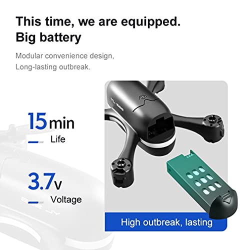 Drone Mini Controle Remoto Dobrável 2.4G Dual WiFi Câmera Dupla 4K Quadrocopter Preto tipo 3 (tipo 3