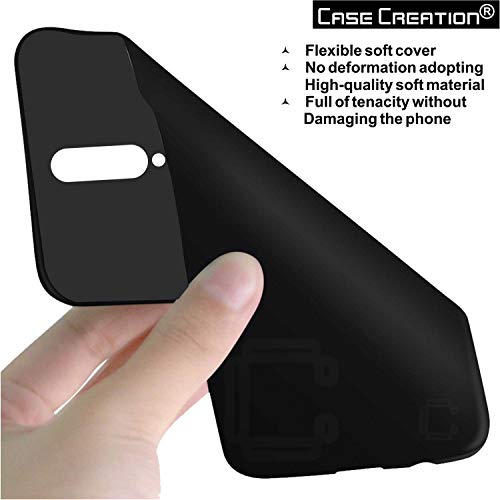 Image of Case Creation Compatible with Oneplus 9 Pro 2021 Back case, Oneplus 9 Pro Slim Flexible Smart Look case with 360 Camera All Angle Protection (Pure Black)
