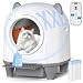 Devoko Katzenklo Selbstreinigend,Niedliche Katzenohren,Automatische Katzentoilette XXL,Fernsteuerung,groß Raum,Sicherheit, Anti-Geruch,90L cat Litter Box,Elektrisches katzenklo für Mehrere Katzen