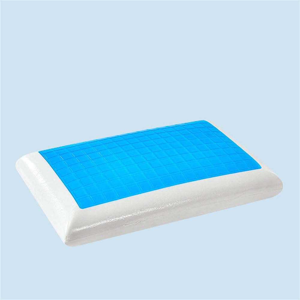 Memory Foam Kissen Mit Cooling Gel – 2 Bezüge Für Sommer & Winter, 55x40 Cm, Waschbar | Nackenkissen Für Seitenschläfer