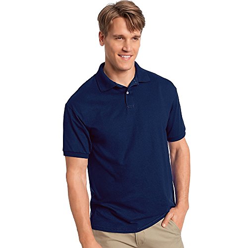 Men's 5.2 oz Hanes STEDMAN Blended Jersey Polo