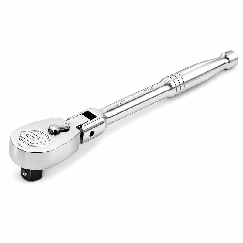 Chave catraca flexível Powerbuilt com acionamento de 6,35 mm (1/4 pol.), cabeça selada e 72 dentes, modelo 649933, 1 unidade