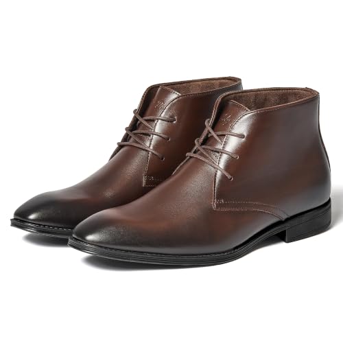 Image of Holy dove Men's Lightweight Dress Boots Leather Ankle Oxford Boot