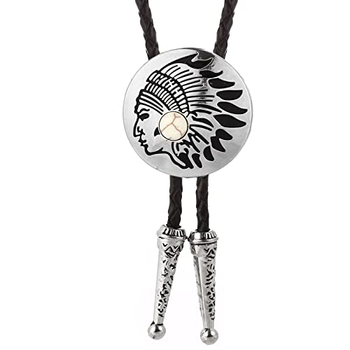 Cravate fantaisie homme bolo cuir et pendentif pin naturel bijou rétro vintage
