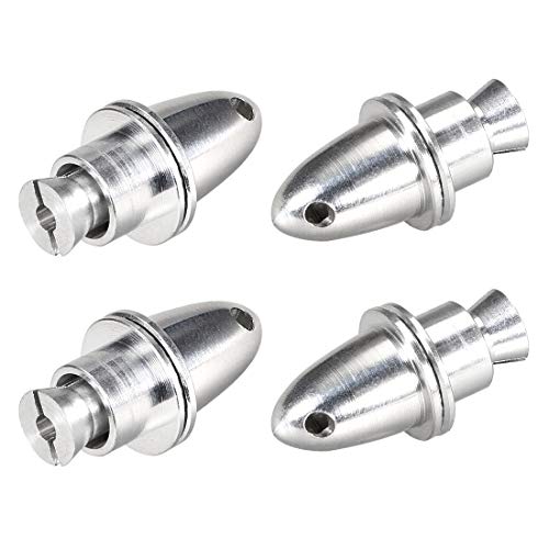uxcell 4PCS RC Airplane Spinners Propeller Adapter 2.3mm Aperture and 4.7mm Output Axle