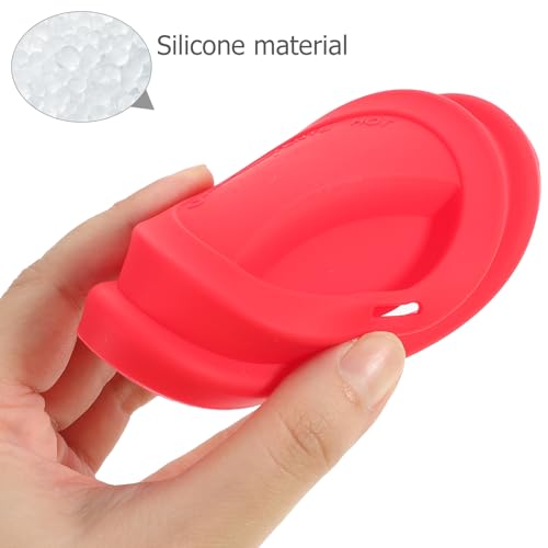 Couvercles de tasse en silicone réutilisable ventouse pour mug