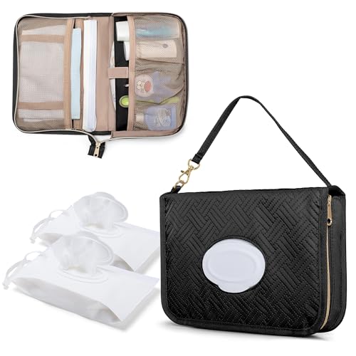 Rexmica Diaper Clutch Bag with 2 Pieces Wipes...