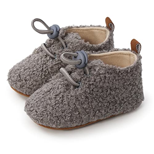 Willfun Baby Girls Boys Fleece Booties Infant Winter Indoor Slippers Soft Sole Toddler First Walkers Crib Shoes #TOP3