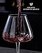 iridisenti Hand-Blown 23.5OZ Crystal Wine Glasses Set of 4 for Pinot Noir, Burgundy, Bordeaux, Large Lead-Free Crystal Glasses with Unique Bottom Design for Red, White Wine, Big Oversized Glasses