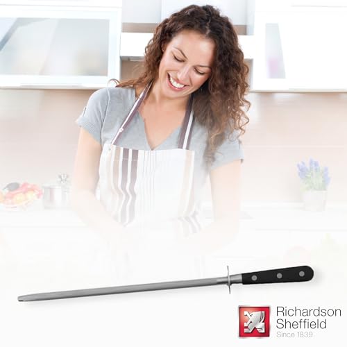Richardson Sheffield V SABATIER Wetzstahl 8", Profi Messerschärfer Wetzstahl, Messerschleifer, Wetzstab, Klingen-Schleifer/-Schärfer… – Ansicht 5