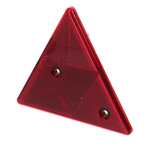 WEKADRIN Triángulo Reflectante de Seguridad Vial Plástico Duradero con Orificios Señal de Advertencia para Coche y Camión Visible Carretera y Emergencias