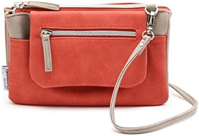 Amazon ハッシュアッシュ レディス Hushush Ladies デニム調 お財布ショルダーバッグ オレンジ 067 00 レディースバッグ 財布