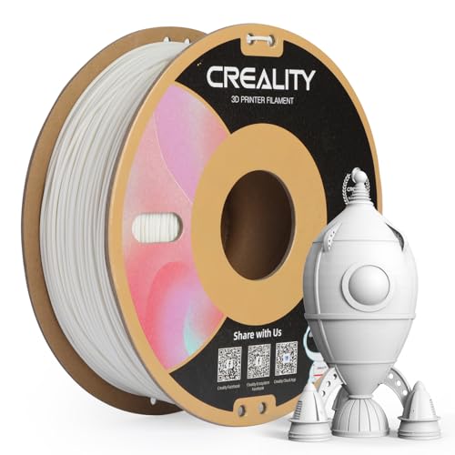 Image of Creality PLA Matte 3D Printer Filament 1.75mm, Matte PLA 1kg Spool (2.2lbs), Dimensional Accuracy + /- 0.02 mm, Fits for Most FDM 3D Printers (Matte White)