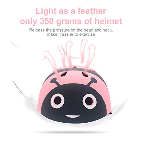 LZDMY Casque Vélo Enfant Ajustable Casque Respirant Protection 2-5 Ans pour Skateboard Cyclisme Roller Casques de Sport pour Filles et Garçons - Image 4