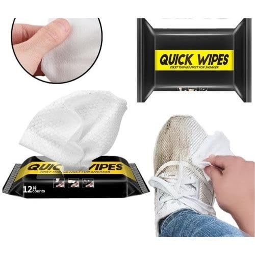 Image of Shoe Wipes Shine & Cleaning, 80 Count Portable Cleaning Wipes for Sneakers and Leather Shoes, Powerful Stain and Dirt Removal Formula | Portable, For Sneakers and Leather Shoes, Powerful Stain and Dirt Removal Formula