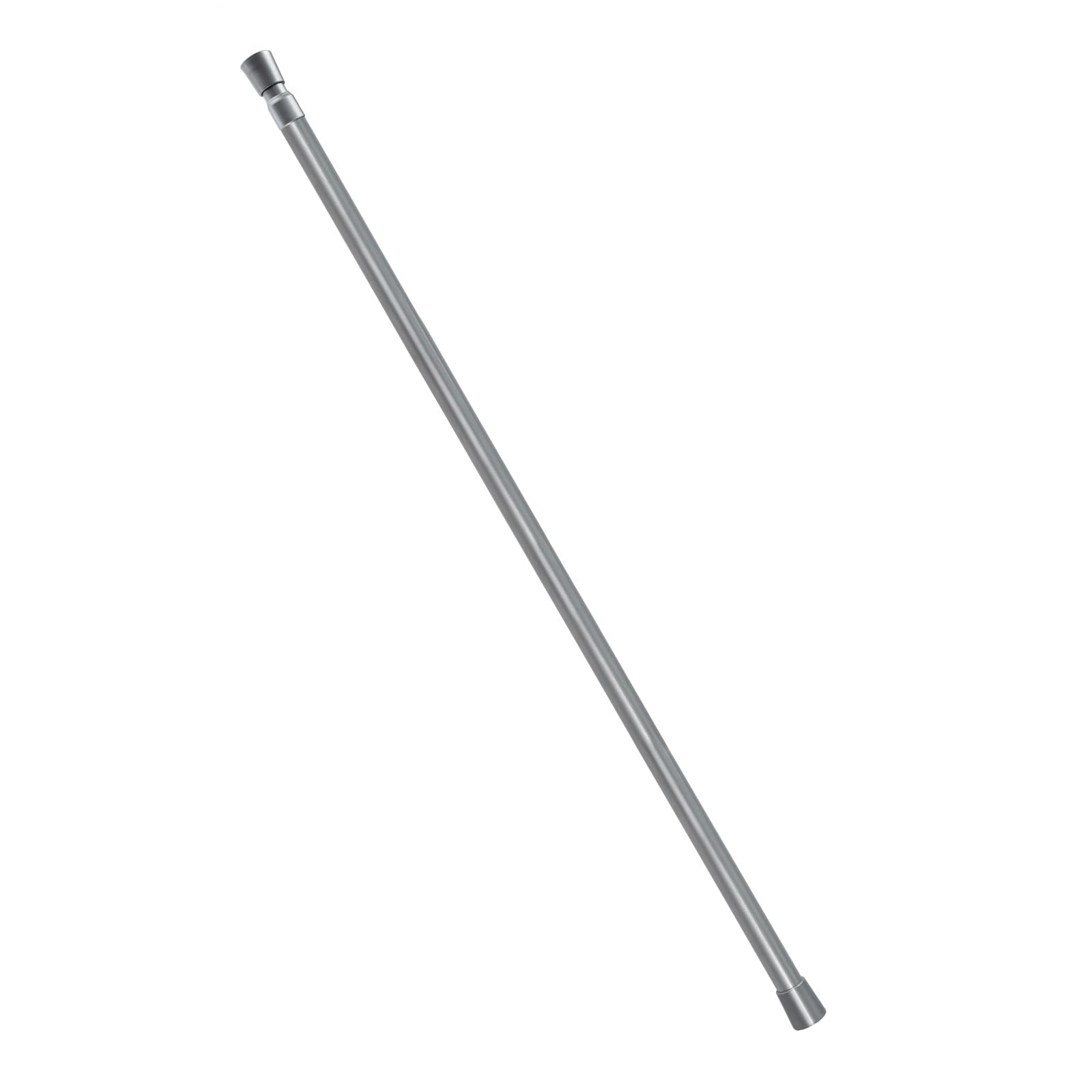 1PCS 90cm Curtain Poles Telescopic Tension Curtain Rail No Drill Adjustable Tension Rod Shower Rail Curtain Pole for Kitchen Cupboard Bathroom Window (Gray, 90cm)
