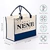 EDCTO Canvas Bag for Nene, Best Nene Ever, Cotton Canvas Tote Bag, Mother's Day Gift for Nene, Nene Birthday Gift, Womens Weekend Bag, Reusable Grocery Bags for Picnic Shopping Holiday Camping C #1
