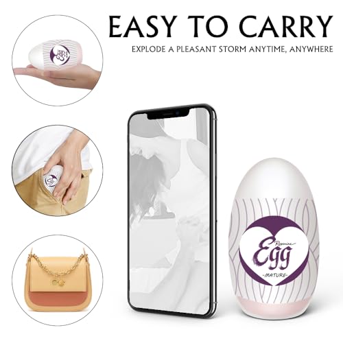 Image of 【Mature Women】 Ultra-Stretchy Masturbators Egg,Handheld Male Masturbators Cup with Softer Wrapped, Realistic Pocket Pussy Stroker with Strong Suctions, Adult Sex Toy for Men with 3D Lifelike Vagina