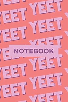 Paperback Notebook: Yeet Pink Purple Typography Meme Pattern Book