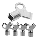 iplusmile 5 piezas Llaves para Válvula de Radiador con Agujero Cuadrado Llaves de Sangrado para Calentadores Aleación de Aluminio Ligero y Compatible con Válvulas Antiguas Herramienta