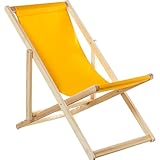 HAMACA MADERA PLEGABLE TELA AMARILLA 4 POSICIONES_57,5/72CM