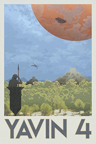 Yavin 4 Rebel Base Fantasy Travel Movie Cool Wall Decor Art Print Poster 24x36