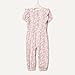 Amazon Essentials x Sofia Grainge Baby Girls' Ruffle Romper, Blue Ivory Delicate Floral, 6-9 Months