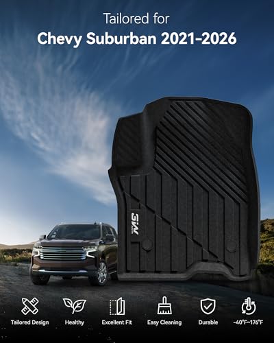 Image of 3W Floor Mats & Cargo Liner for 2021-2026 Chevy Suburban