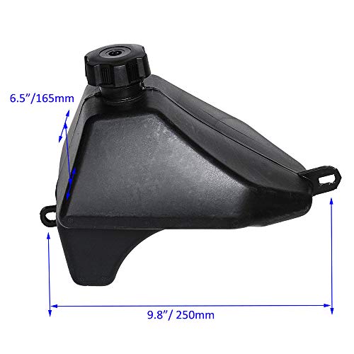 Videopup Gas Fuel Petrol Tank Plastic Fuel Tank Replacement For Chinese 50Cc 70Cc 90Cc 110Cc 125Cc 4 Stroke Atv Taotao Sunl Quad Dirt Bike 4 Wheeler Gas Tank #TOP3