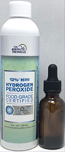 12% Hydrogen Peroxide Food Grade With 1 Dropper Bottle - Recommended By The One Minute Cure Book