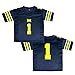 Little King NCAA -Touchdown Pass-Youth Teen Boys Team Football Jersey-Michigan-Navy #1-Youth XL