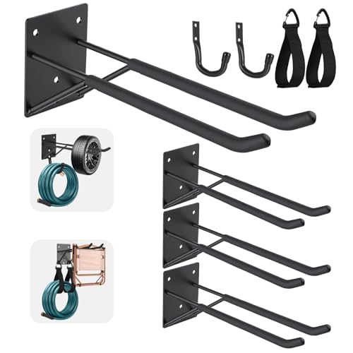 14" Garage Hooks Heavy Duty 8-Pack - Garage Storage System