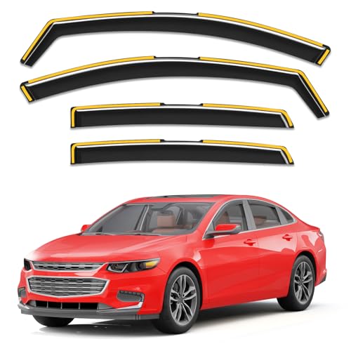 Image of Window Visors Rain Guards for Chevy Malibu 2016-2025 (9 Gen)