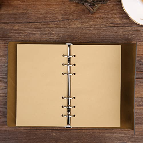 NectaRoy Retro Vintage yapraklı not defteri, klasik PU deri kapak, seyahat defteri, travel journal, günlük, seyahat günlüğü, doldurulabilir eskiz defteri, Sketchbook, 105 x 145 mm