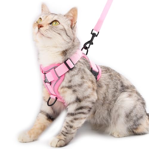pangdi Cat Harness and Leash Set Escape Proof Tactical Small
