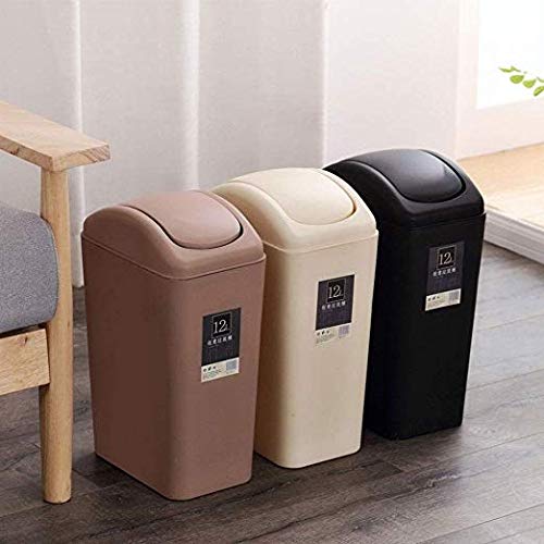 Poubelle en plastique 12L compacte et étanche pour espaces restreints - 5