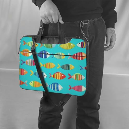 Maletín para laptop 14 pulgadas impermeable con asa y correa miniatura 2