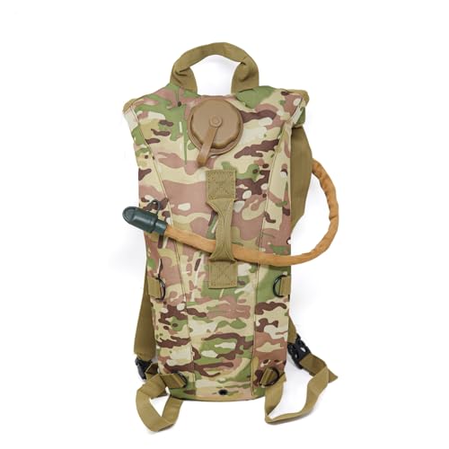 M MCGUIRE GEAR Hydration Backpack, with 3L/100 oz. Hydration Pack, Water-Resistant Nylon Hiking Pack with Water Bladder for Running, Cycling, and Biking