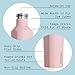 Corkcicle Insulated Canteen Water Bottle, Stainless Steel and Spill Proof, Gloss Rose Quartz, 16 oz
