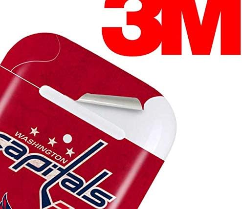 Skinit Decal Audio Skin Compatible with Apple AirPods 2 - Officially Licensed NHL Washington Capitals Distressed Design