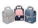 Mengshen La Leche Materna Bolsa para Enfriar biberones/Bolsa de Leche para bebés a Prueba de Agua Congelador/Mochila de Viaje para mamá/Lonchera portátil con Aislamiento térmico (Azul)