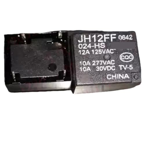 Relais JH12FF-012-HS 12V DC 10A 4 broches pour circuit électronique miniature - Lot de 10 pièces
