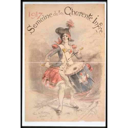 Impression d'art Révolution française vintage ARTICULOZY toile 76x101 cm