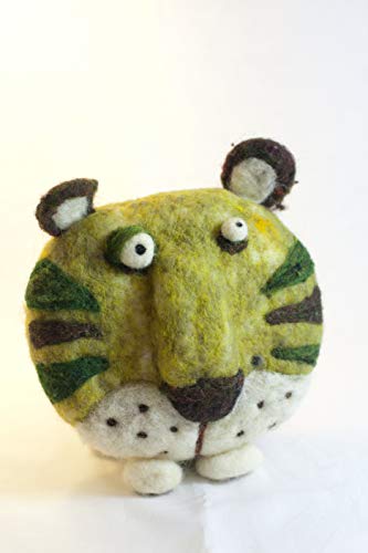 Woolbuddy Needle Felting Wool, Natural Handmade Wool Roving, 6 Vibrant Colors With Instructions (Wool Bag Spring) #TOP4