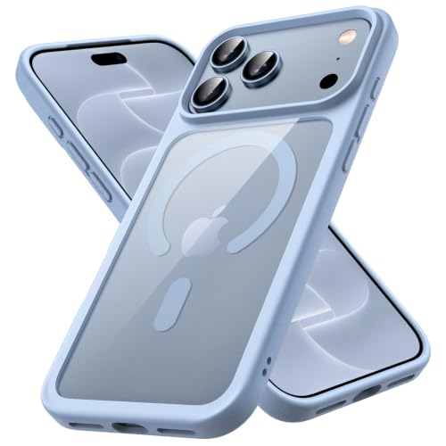 JETech Magnetic Case for iPhone 17 Pro, Light Blue