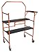 WEN 4-Foot Portable Rolling Scaffolding, 500-Pound-Capacity with Foldable Design, Safety Rail and Tool Shelf (31107)