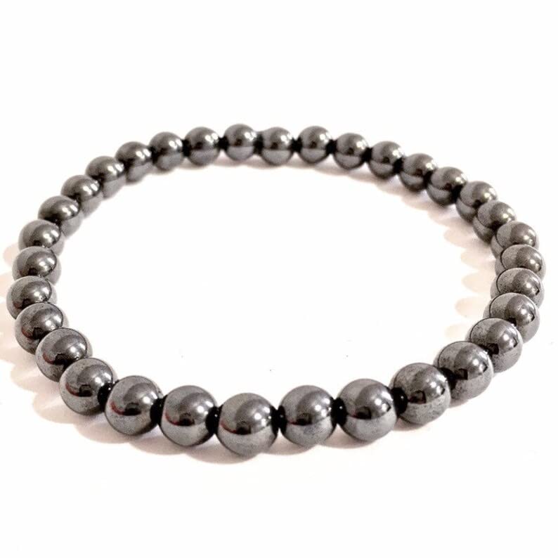 Bracelet hématite LKBEADS cadeau bien-être et chance