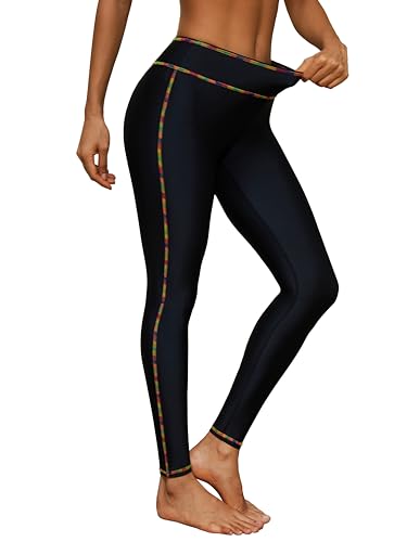 Image of ATTRACO Swimming Pants for Women High Waisted Swim Pants Swim Leggings Swim Tights