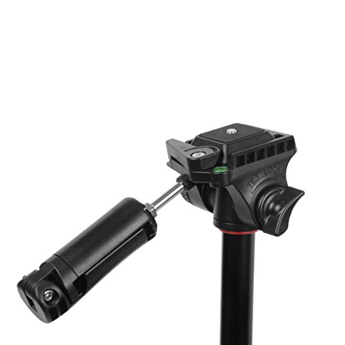 Kingjoy BT-158 Multifunktionales 5-in-1 Fotostativ - Stativ, Videostativ, Makrostativ, Selfie Stick & Monopod/Einbein in… – Bild 5