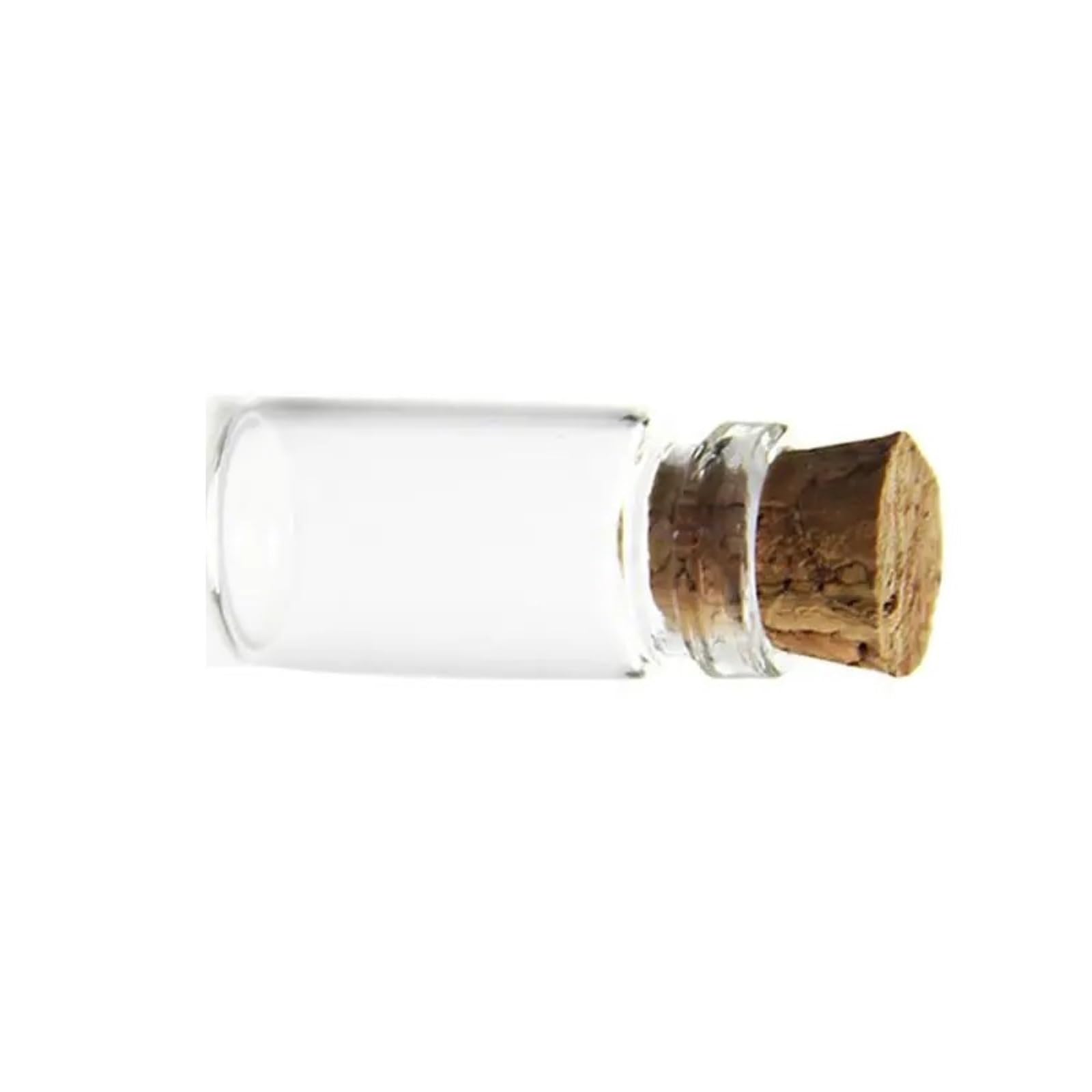 Loacea DIY Glass Jar 25pcs 22 * 11mm Mini Cork Bottles Birthday Message Jars, Cute Clear Tiny Glass with Stoppers